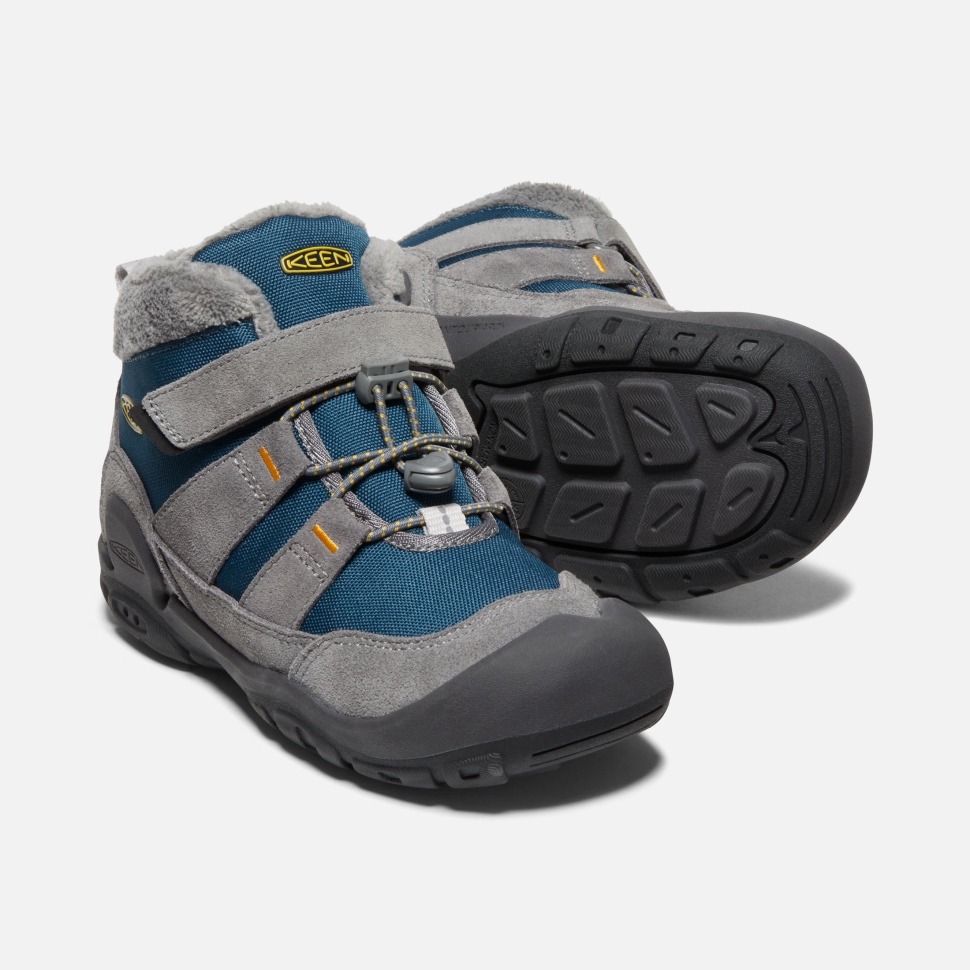 Keen Steel Grey-Blue Wing Teal Big Kids' Knotch Chukka