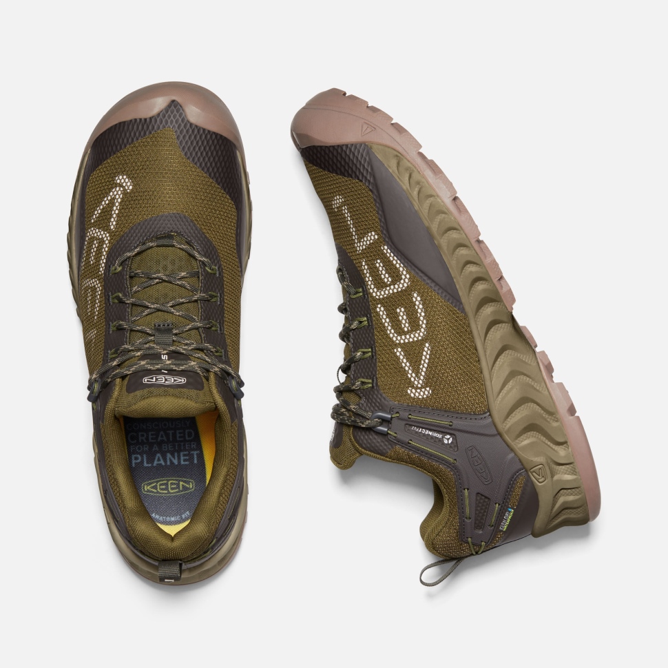 Keen Dark Olive-Black Olive Men's NXIS EVO Waterproof Shoe