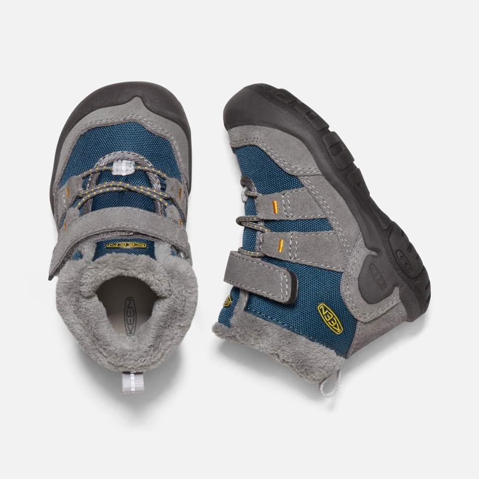 Keen Steel Grey- Blue Wing Teal Toddlers' Knotch Chukka