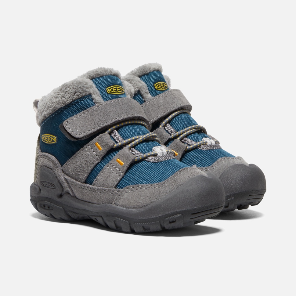Keen Steel Grey- Blue Wing Teal Toddlers' Knotch Chukka