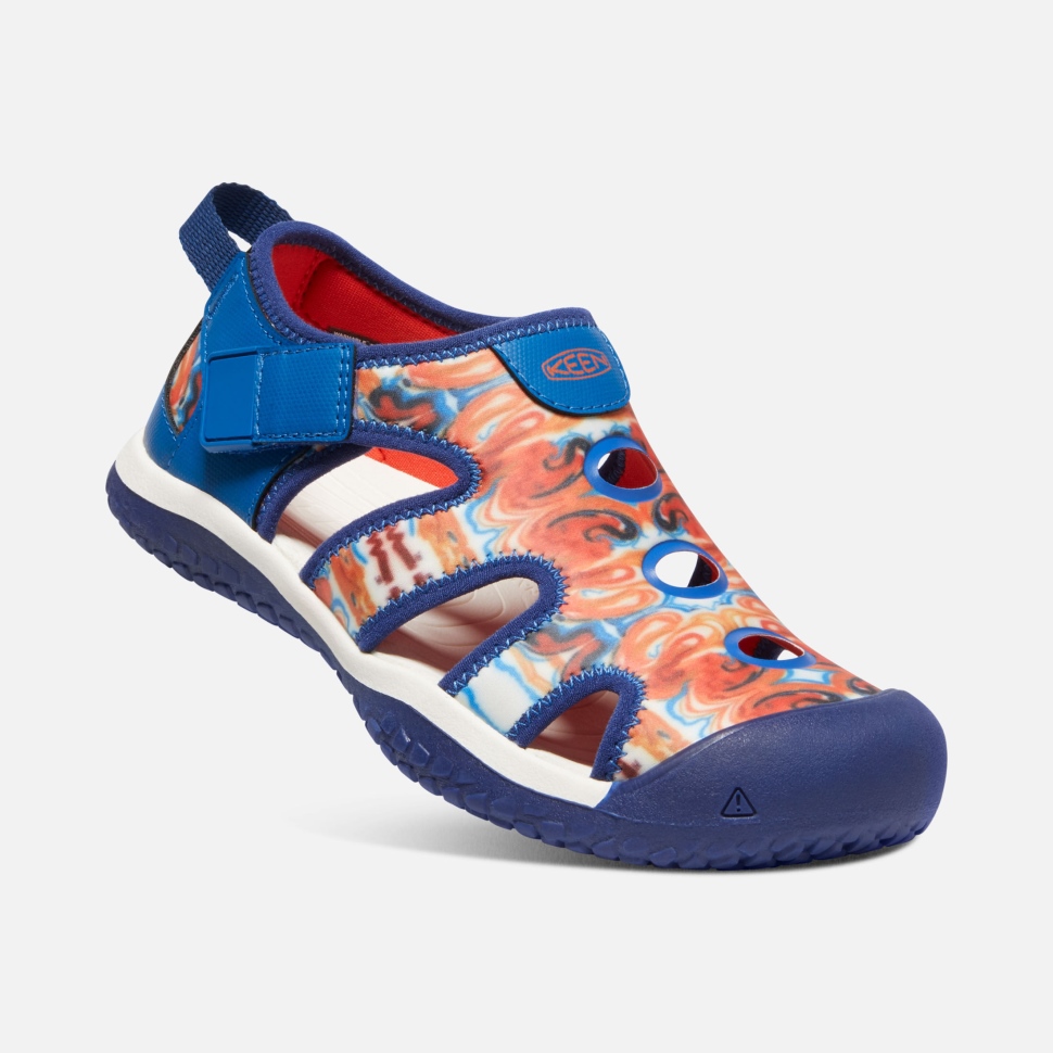Orange Peel-Blue Big Kids' Stingray x Outdoor Afro Keen