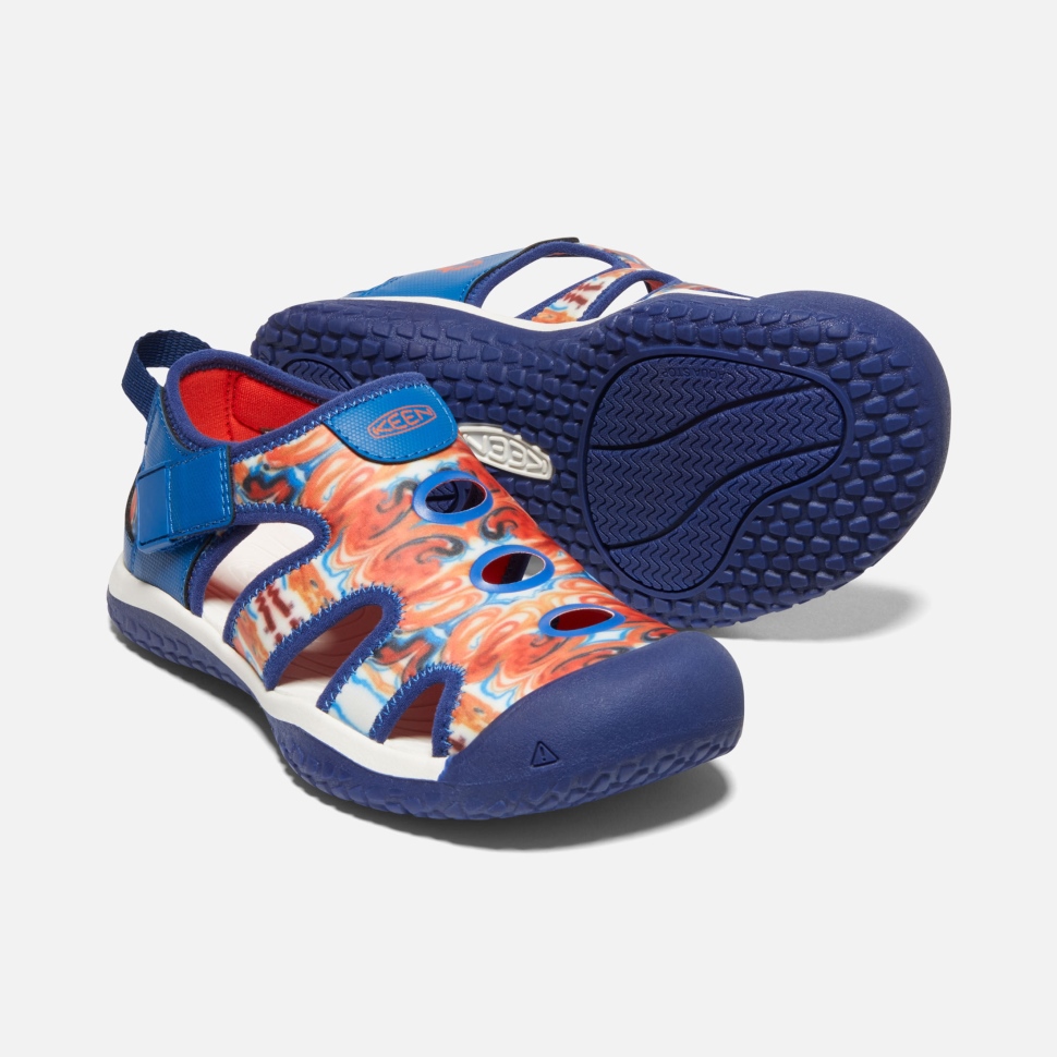 Orange Peel-Blue Big Kids' Stingray x Outdoor Afro Keen