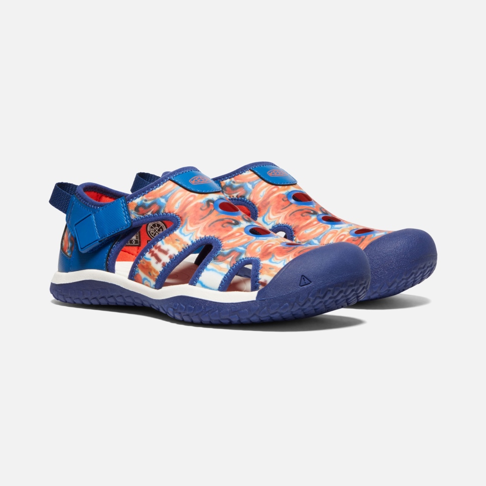 Orange Peel-Blue Big Kids' Stingray x Outdoor Afro Keen