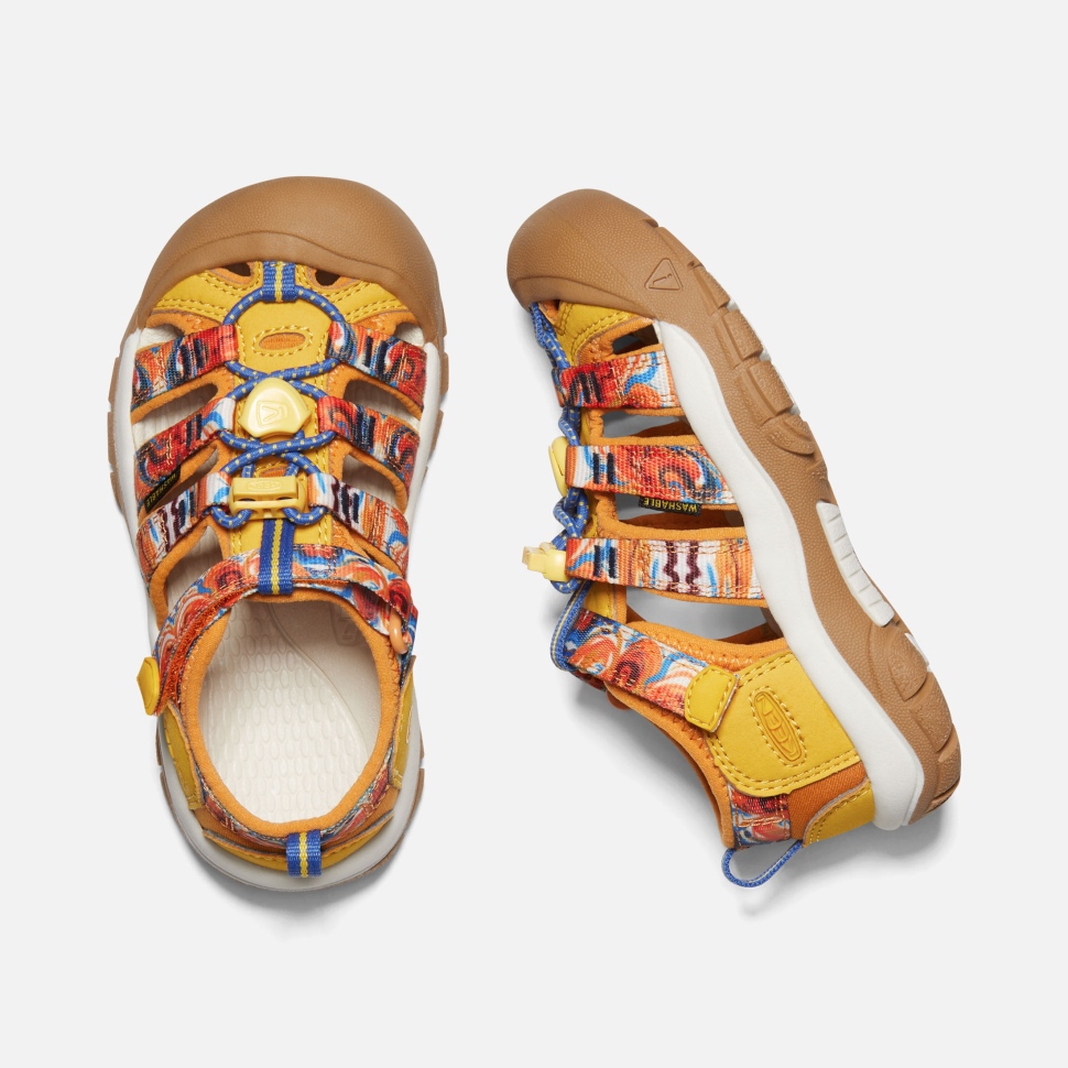 Orange Peel-Yellow Keen Little Kids' Newport x Outdoor Afro