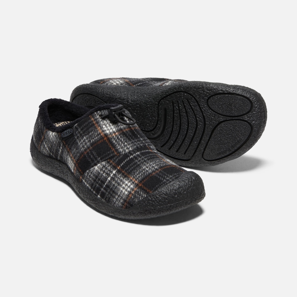 Black Plaid-Steel Grey Keen Women's Howser III Slide