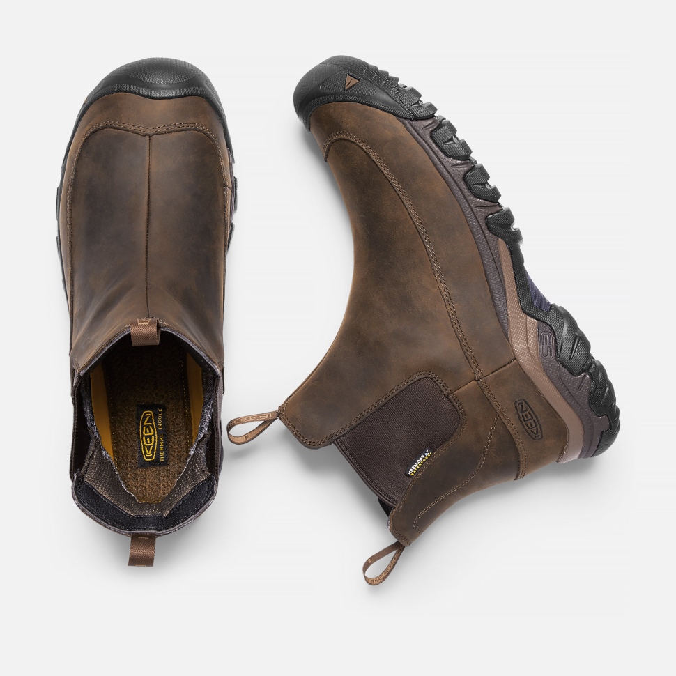 Dark Earth-Mulch Keen Men's Anchorage III Waterproof Boot