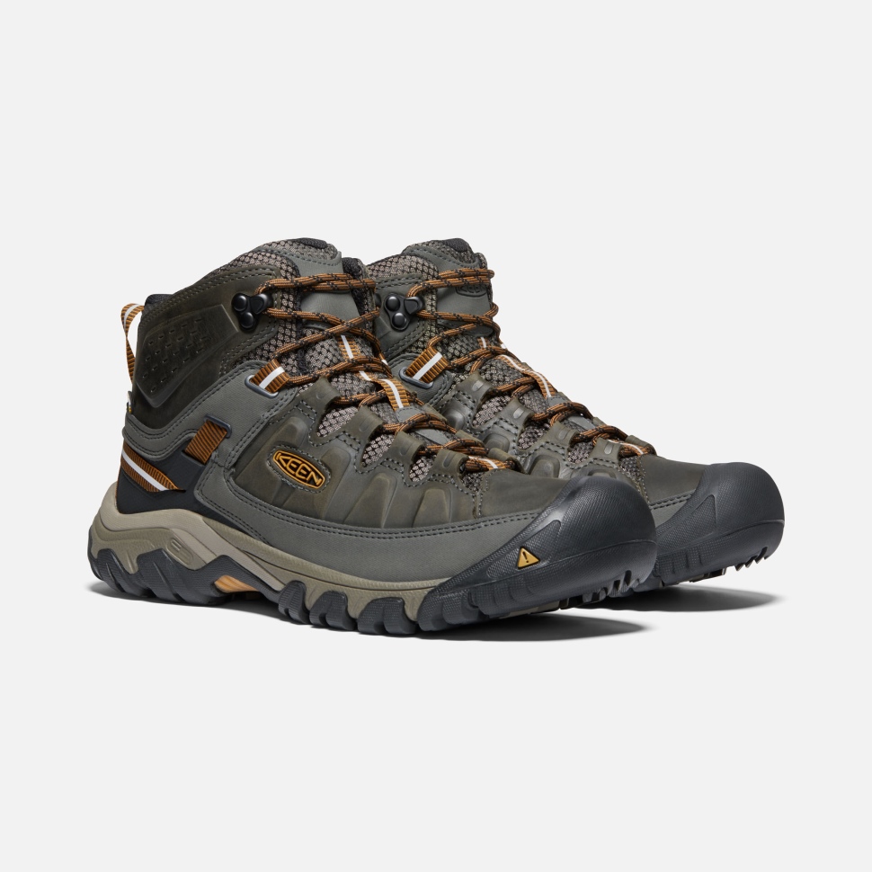 Keen Black Olive-Golden Brown Men's Targhee III Waterproof Mid
