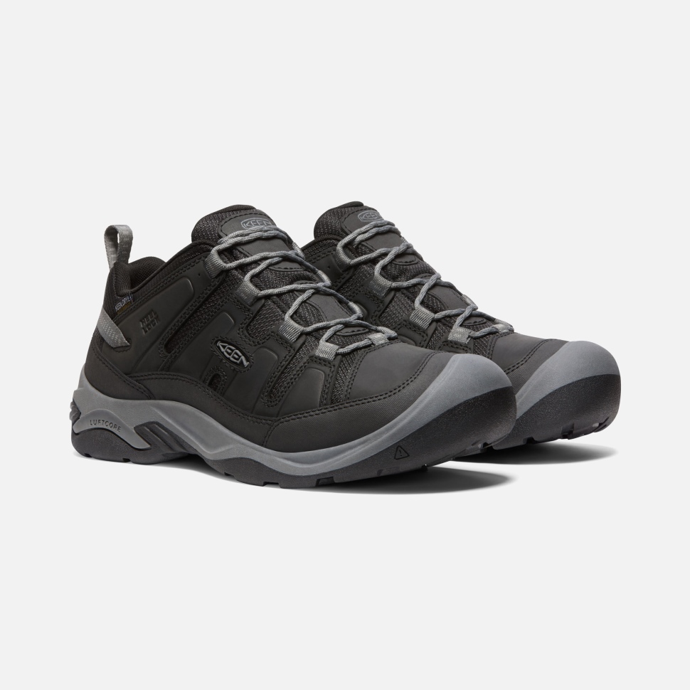 Black-Steel Grey Keen Men's Circadia Waterproof Shoe