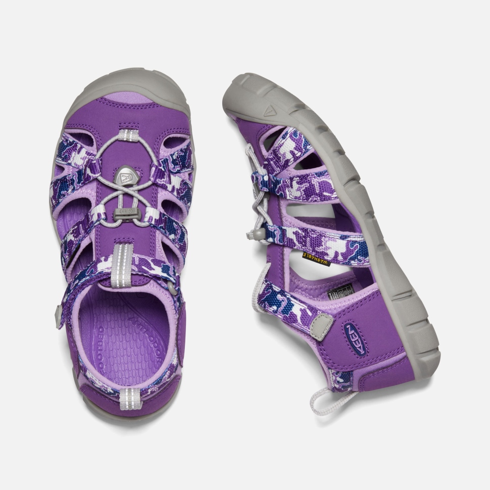 Keen Camo-Tillandsia Purple Big Kids' Seacamp II CNX