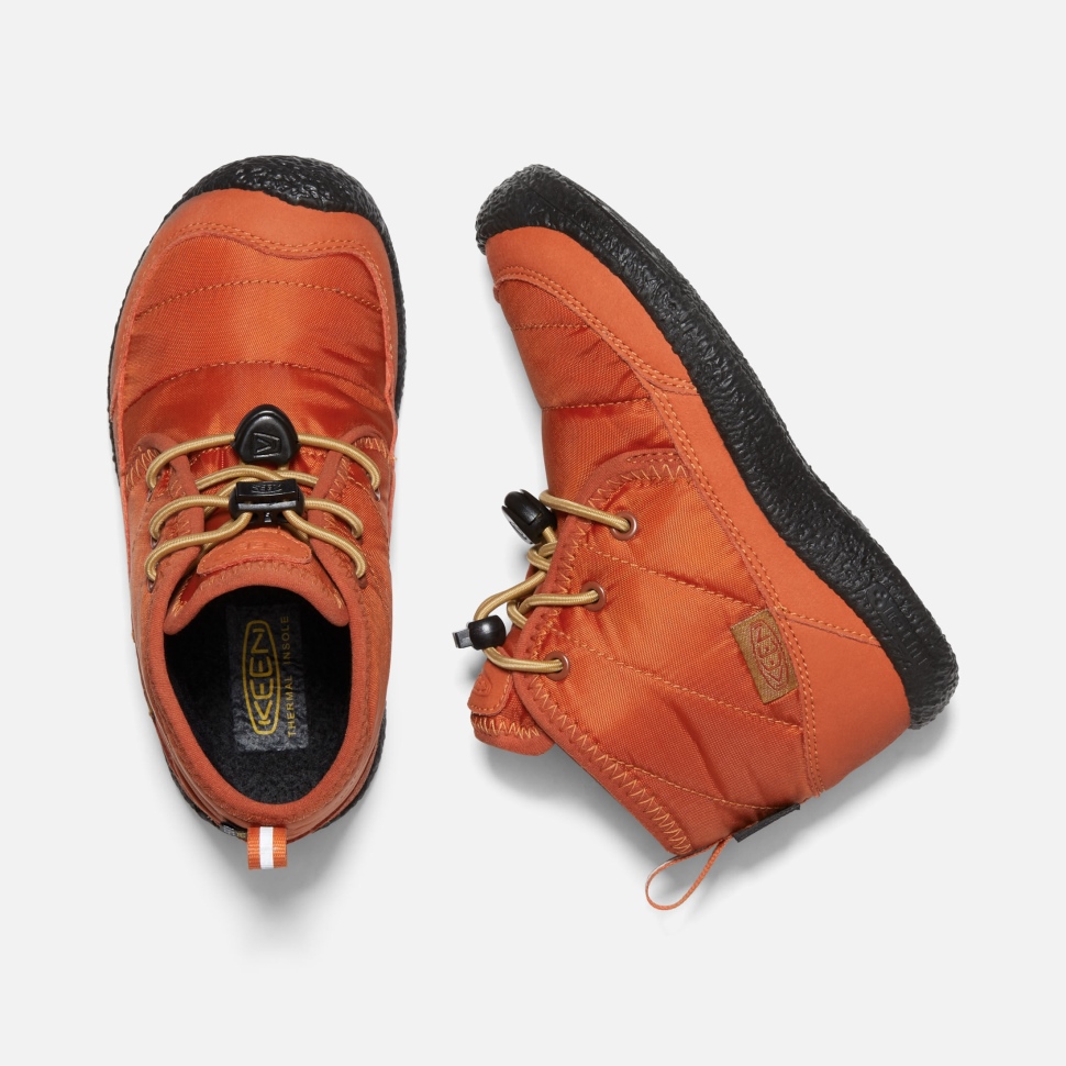 Potters Clay-Black Little Kids' Howser II Waterproof Chukka Keen