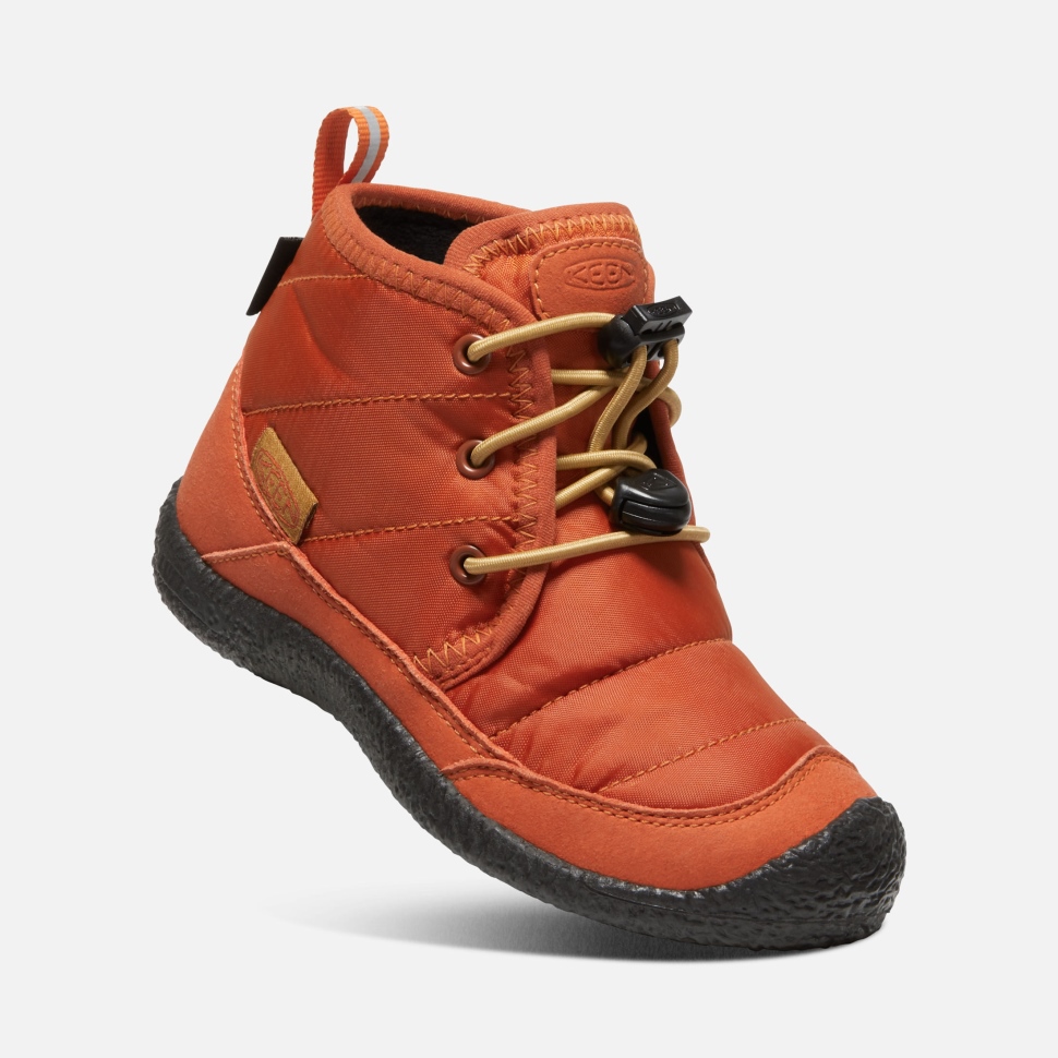 Potters Clay-Black Little Kids' Howser II Waterproof Chukka Keen