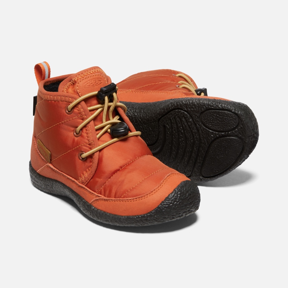 Potters Clay-Black Little Kids' Howser II Waterproof Chukka Keen