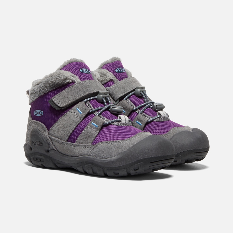 Steel Grey-Charisma Little Kids' Knotch Chukka Keen