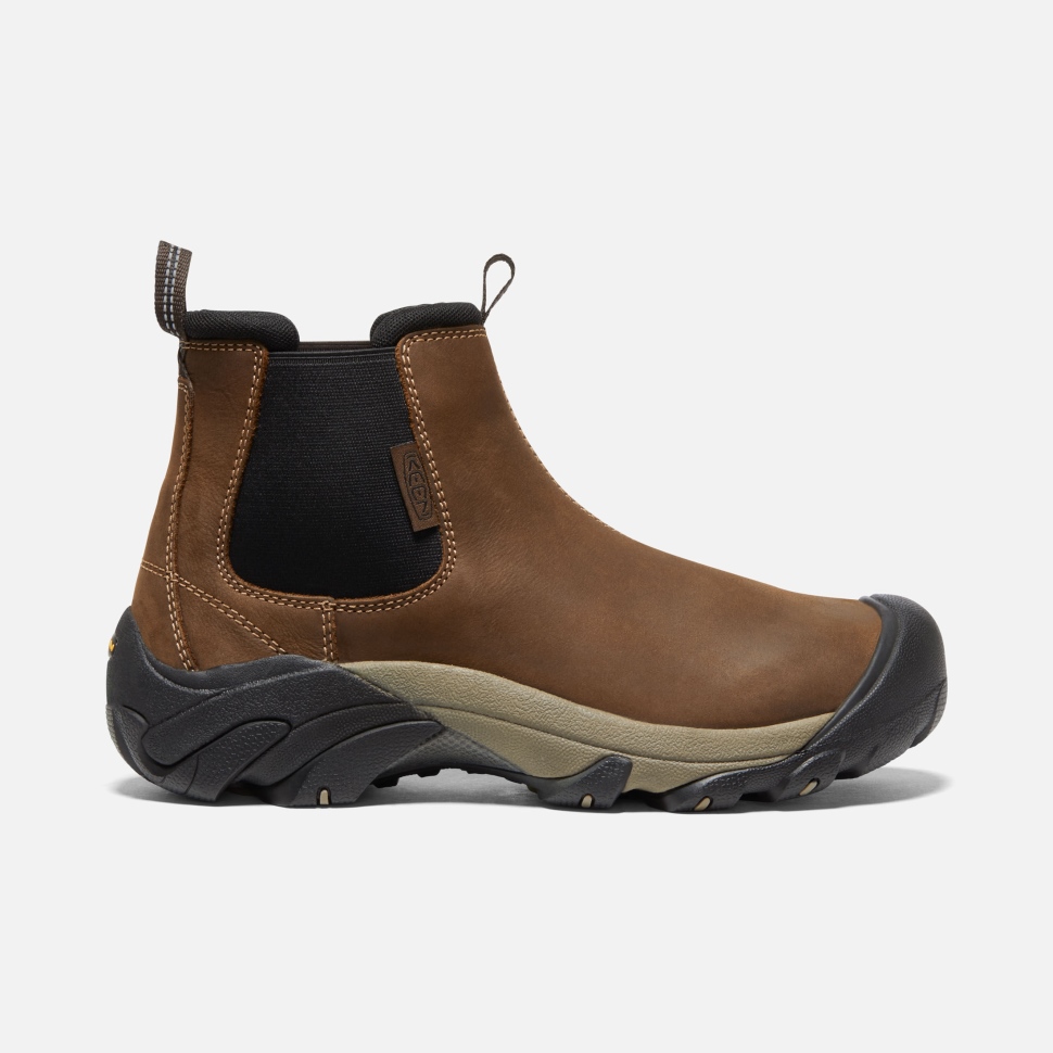 Veg Brown-Black Keen Men's Targhee II Chelsea