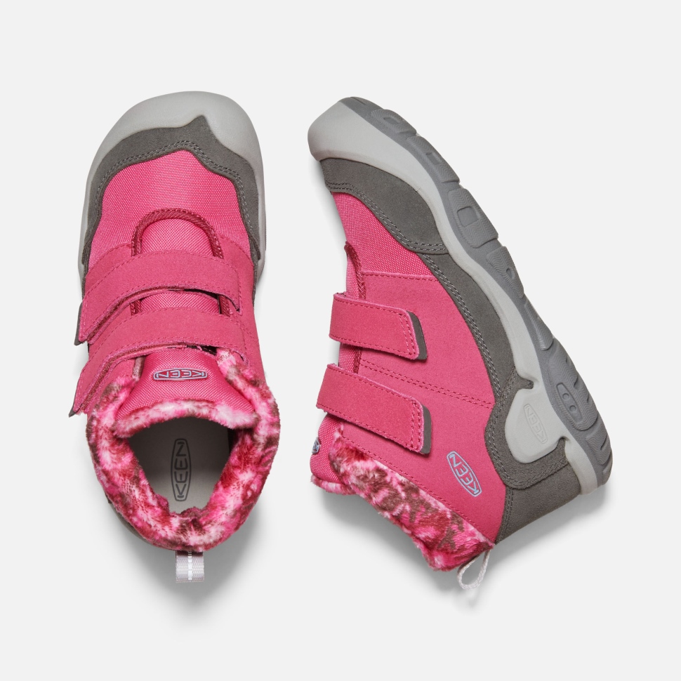 Fruit Dove-Black Keen Big Kids' Knotch Double Strap Chukka