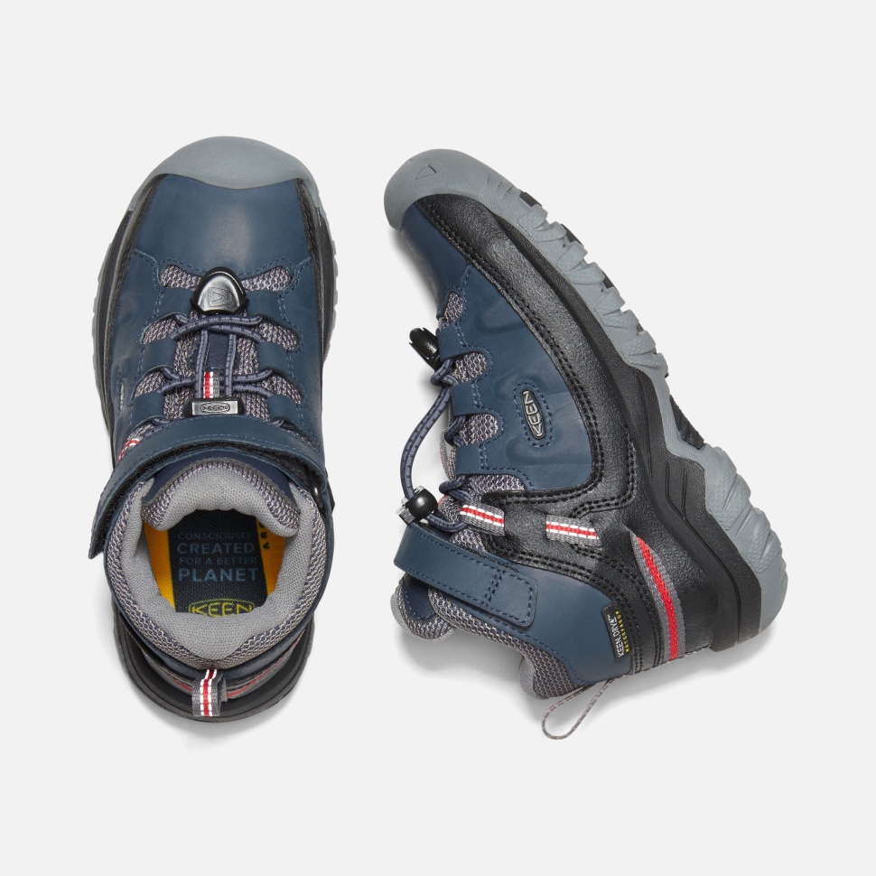 Keen Blue Nights-Red Carpet Little Kids' Targhee Waterproof Boot