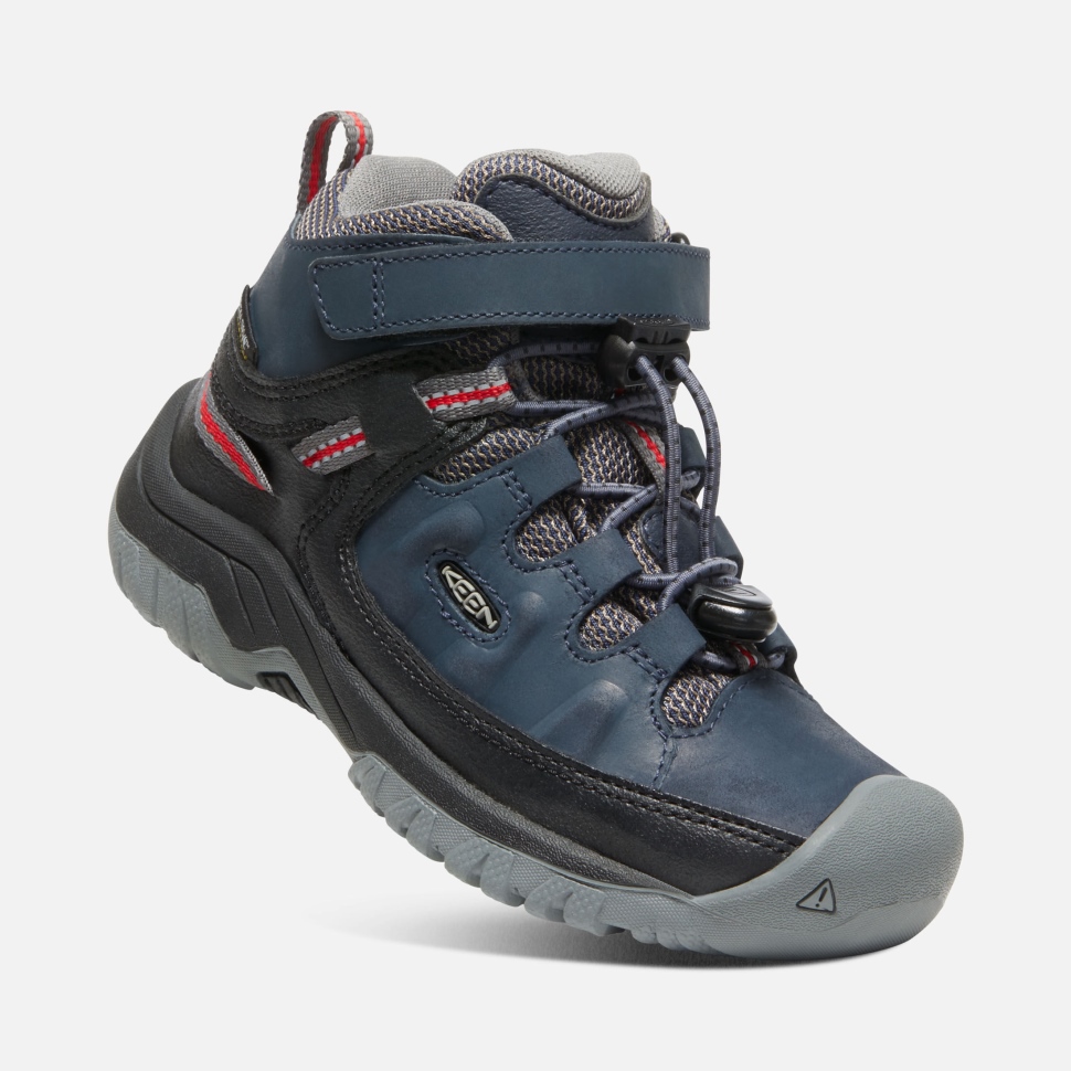Keen Blue Nights-Red Carpet Little Kids' Targhee Waterproof Boot