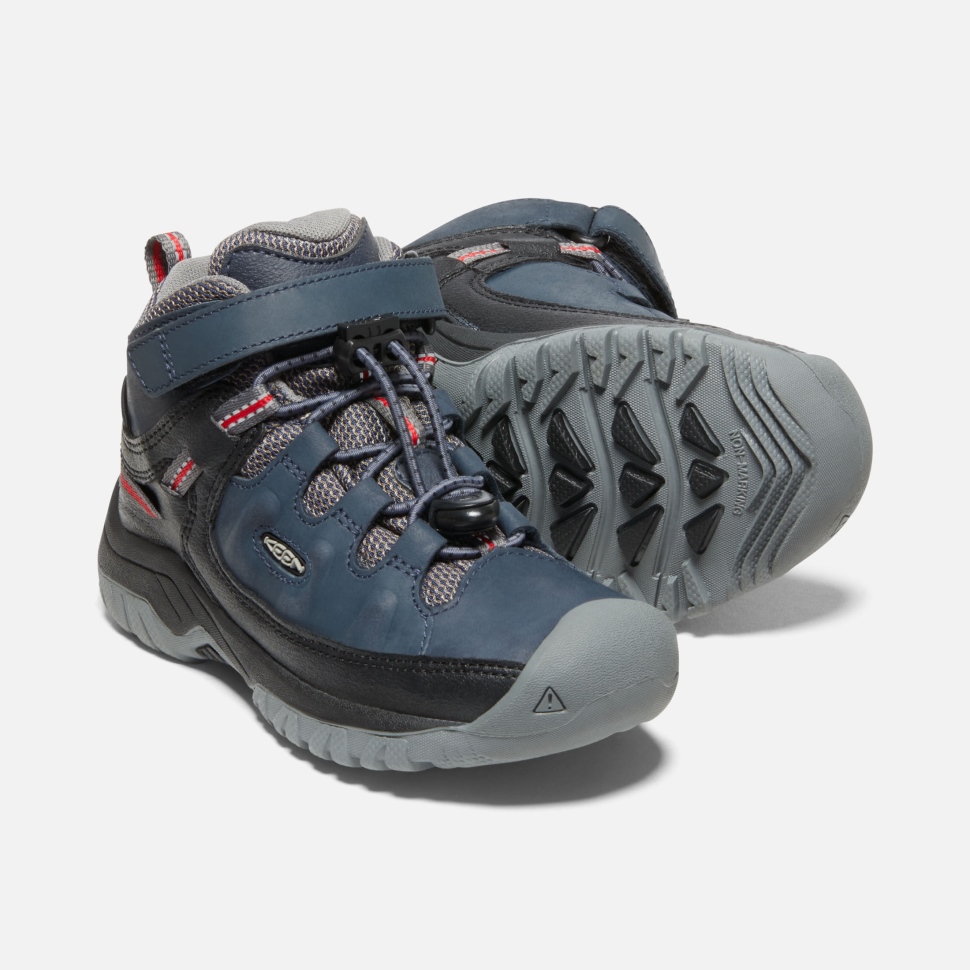 Keen Blue Nights-Red Carpet Little Kids' Targhee Waterproof Boot