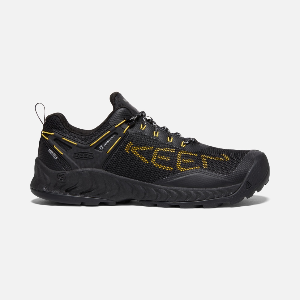 Black-KEEN Yellow Men's NXIS EVO Waterproof Shoe Keen