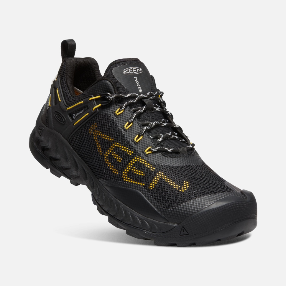 Black-KEEN Yellow Men's NXIS EVO Waterproof Shoe Keen