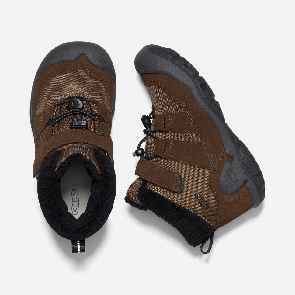 Keen Dark Earth-Black Little Kids' Knotch Chukka