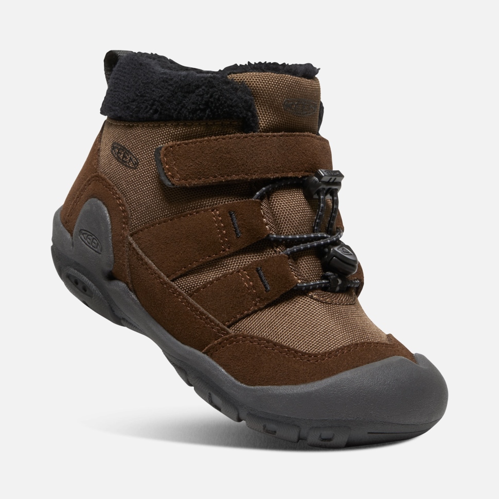 Keen Dark Earth-Black Little Kids' Knotch Chukka