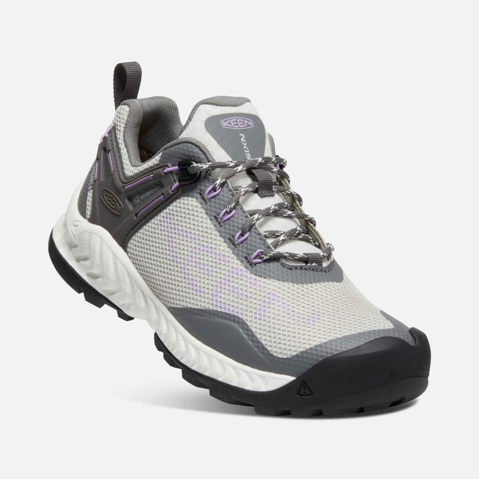 Keen Steel Grey-English Lavender Women's NXIS EVO Waterproof Shoe
