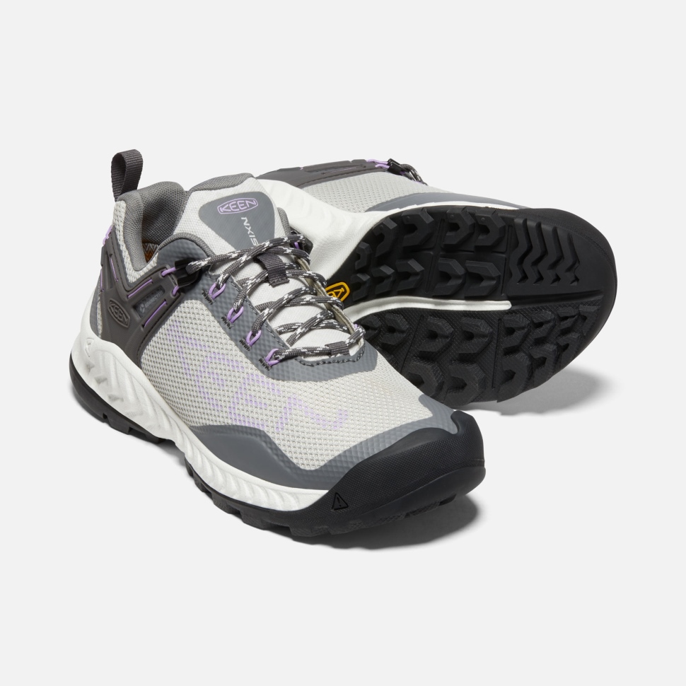 Keen Steel Grey-English Lavender Women's NXIS EVO Waterproof Shoe