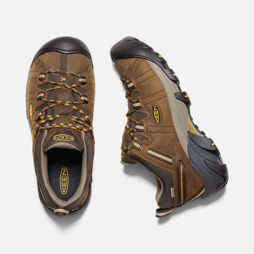 Keen Cascade Brown-Golden Yellow Men's Targhee II Waterproof Wide