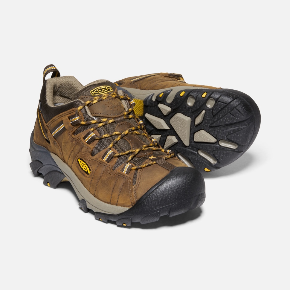 Keen Cascade Brown-Golden Yellow Men's Targhee II Waterproof Wide