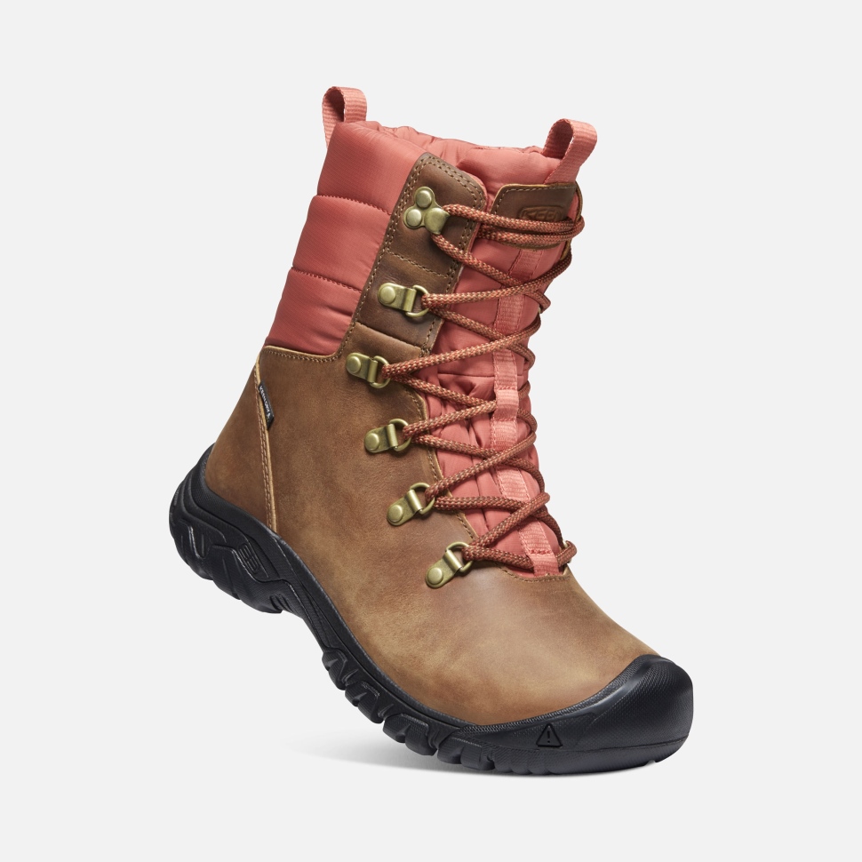 Toasted Coconut-Redwood Women's Greta Waterproof Boot Keen