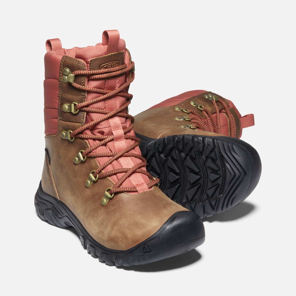 Toasted Coconut-Redwood Women's Greta Waterproof Boot Keen