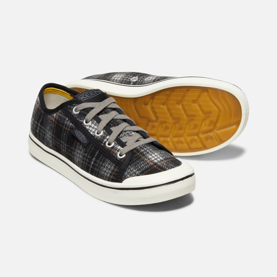Black Plaid-Steel Grey Women's Elsa V Sneaker Keen