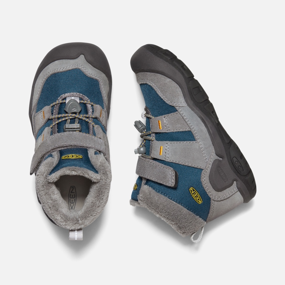 Steel Grey-Blue Wing Teal Little Kids' Knotch Chukka Keen