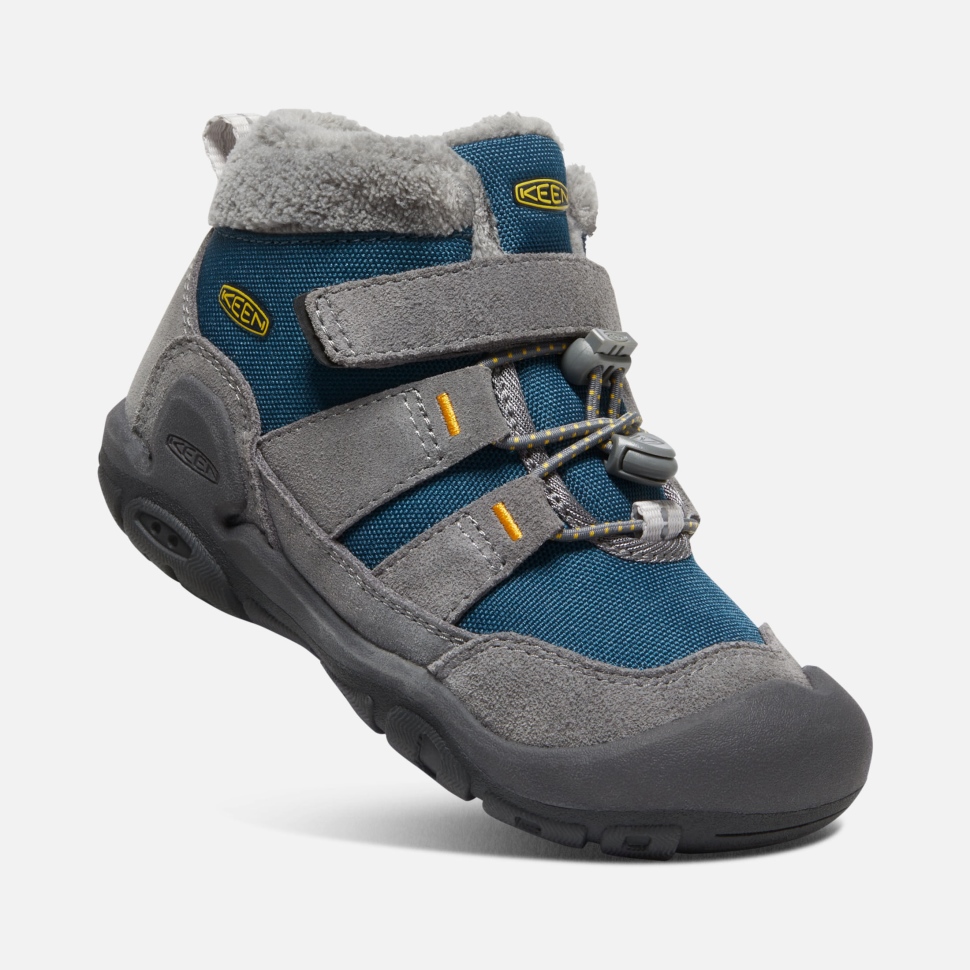 Steel Grey-Blue Wing Teal Little Kids' Knotch Chukka Keen