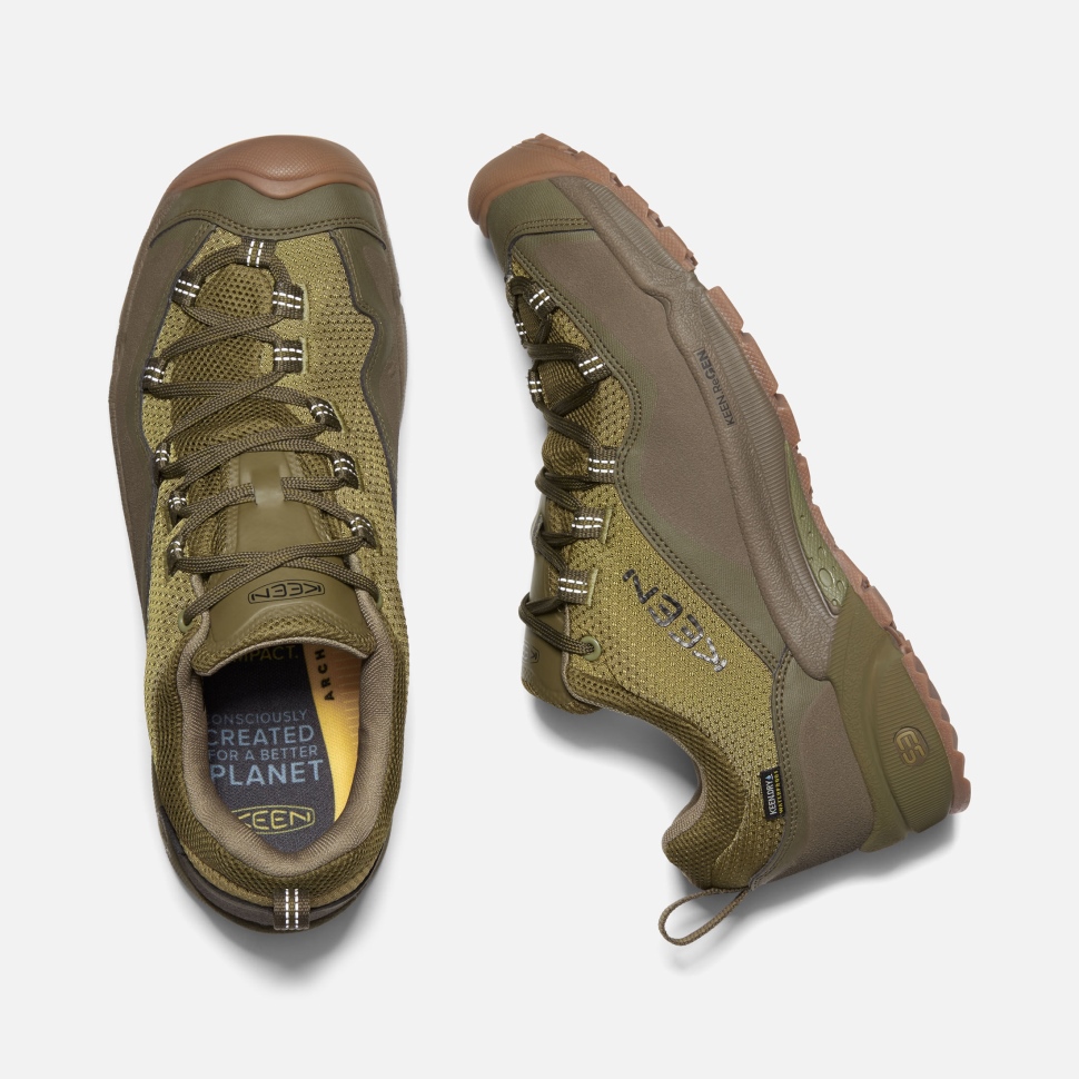 Olive Drab-Dark Olive Men's Wasatch Crest Waterproof Keen