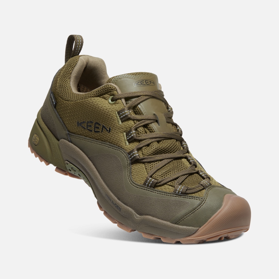 Olive Drab-Dark Olive Men's Wasatch Crest Waterproof Keen