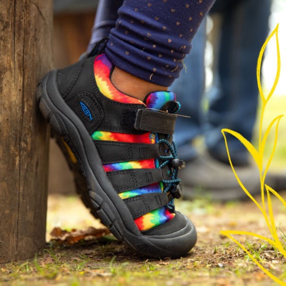 Black-Original Tie Dye Little Kids’ Newport Shoe Keen