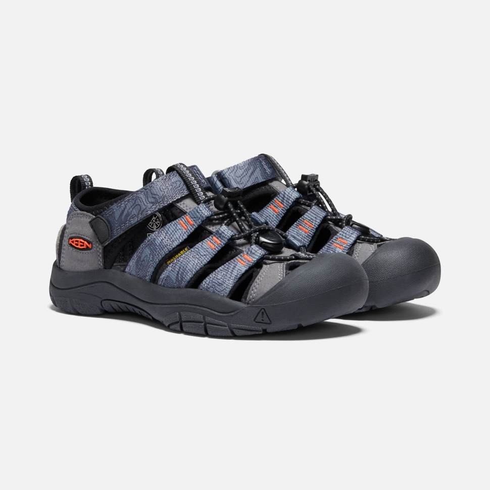 Keen Steel Grey-Black Big Kids' Newport H2