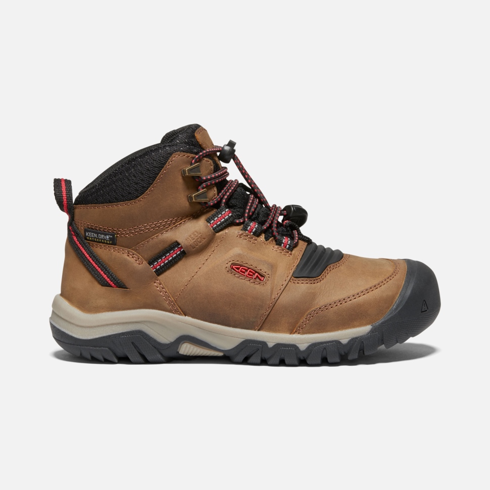 bison_red_carpet_keen_big_kids_ridge_flex_waterproof_boot.jpg Bison-Red Carpet Keen Big Kids' Ridge Flex Waterproof Boot - Image 1