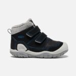 Black-Mykonos Blue Keen Little Kids' Knotch Double Strap Chukka