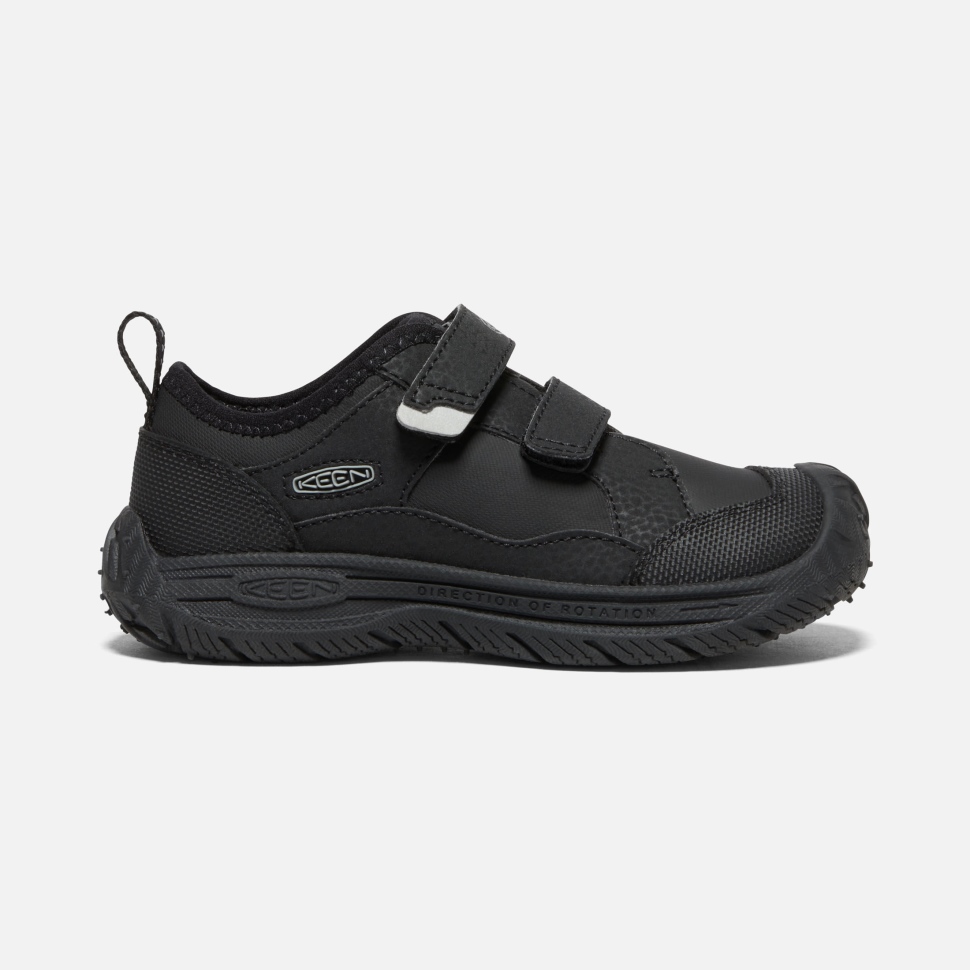 black_silver_little_kids_speed_hound_keen.jpg Black-Silver Little Kids' Speed Hound Keen - Image 1