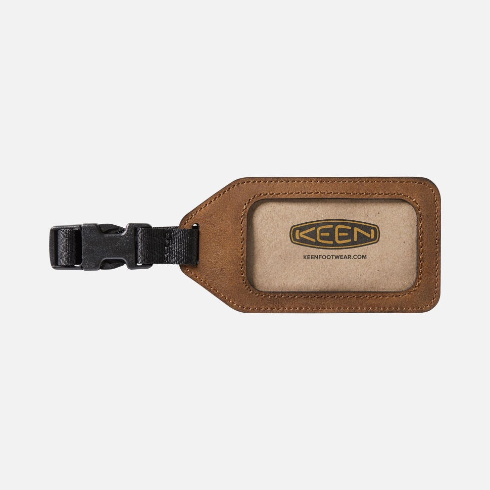 brown_luggage_tag_keen.jpg Brown Luggage Tag Keen - Image 1