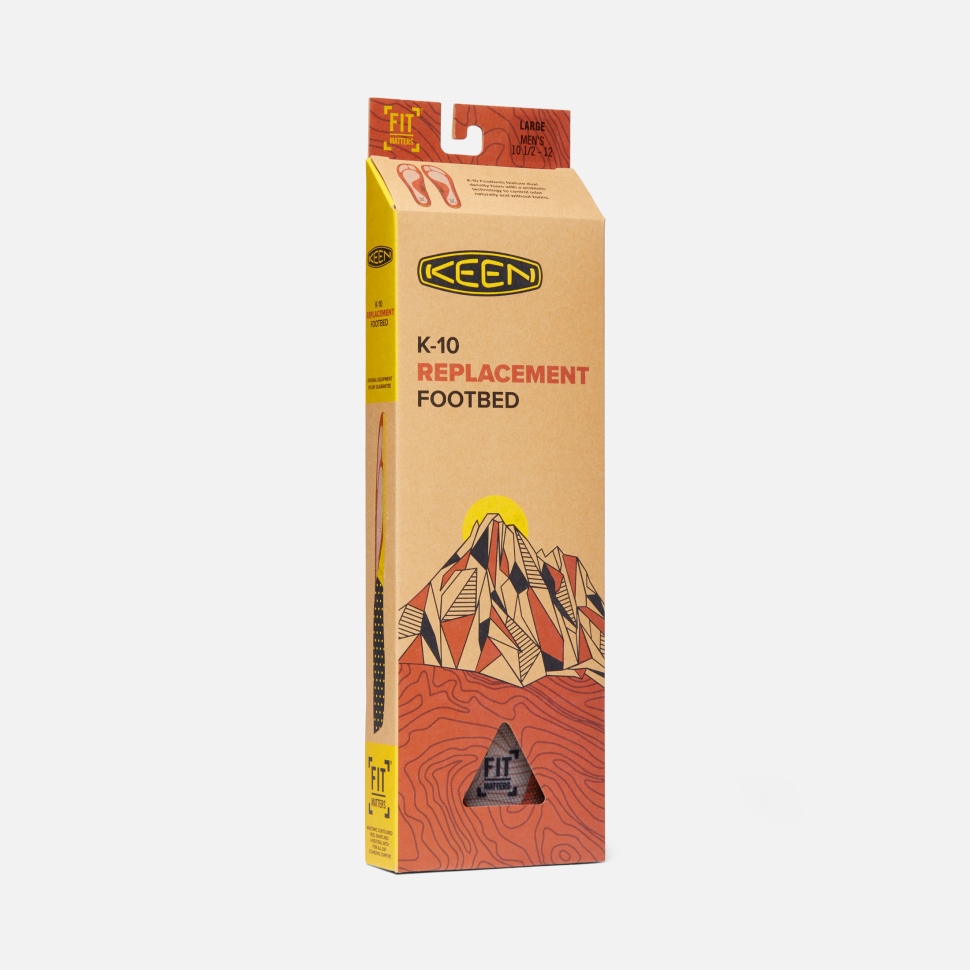 BURNT ORANGE Keen Men's Outdoor K-10 Replacement Insole - Image 6