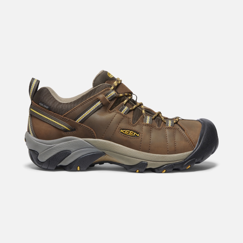 cascade_brown_golden_yellow_keen_mens_targhee_ii_waterproof.jpg Cascade Brown-Golden Yellow Keen Men's Targhee II Waterproof - Image 1