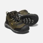 Dark Olive-Dusky Citron Big Kids' Ridge Flex Waterproof Boot Keen - Image 5