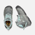 Grey-Blue Tint Keen Big Kids' Ridge Flex Waterproof Boot - Image 2