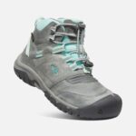 Grey-Blue Tint Keen Big Kids' Ridge Flex Waterproof Boot - Image 4