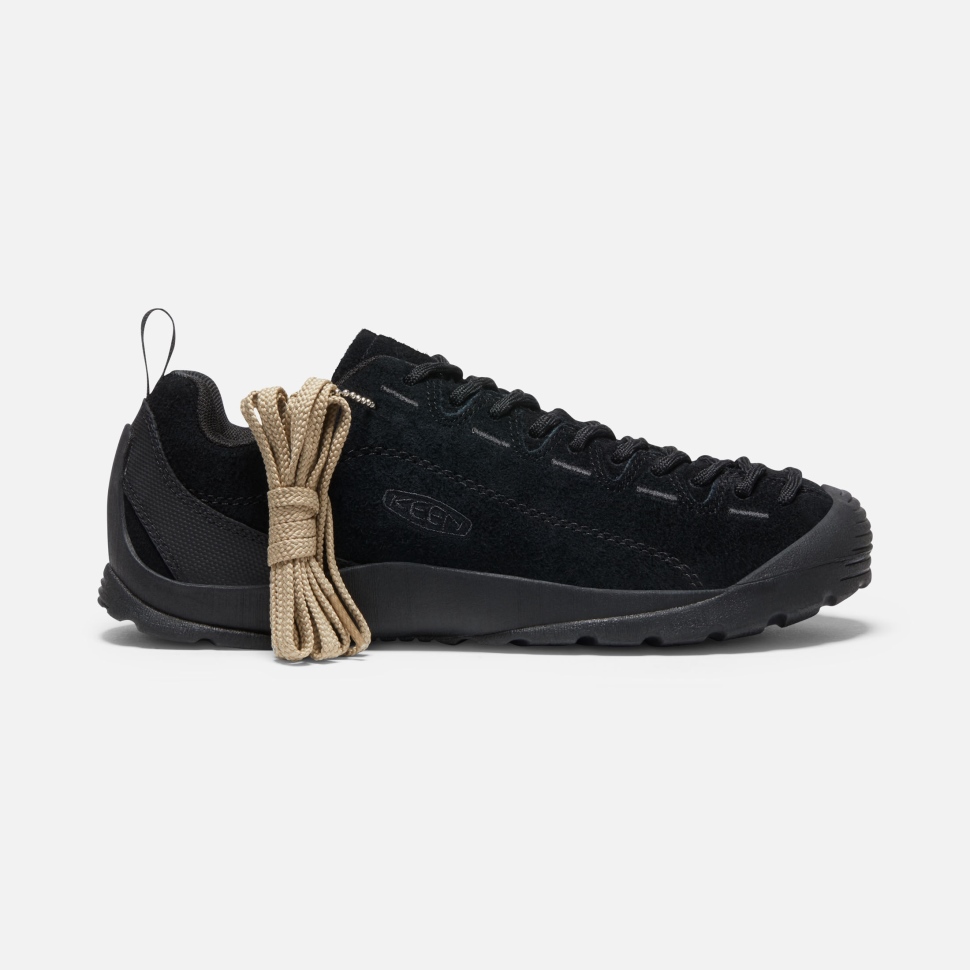 hairy_black_black_womens_jasper_suede_sneakers_keen.jpg Hairy Black-Black Women's Jasper Suede Sneakers Keen - Image 1