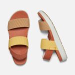 Keen Fossil Orange-Silver Birch Women's Elle Backstrap Sandal - Image 2